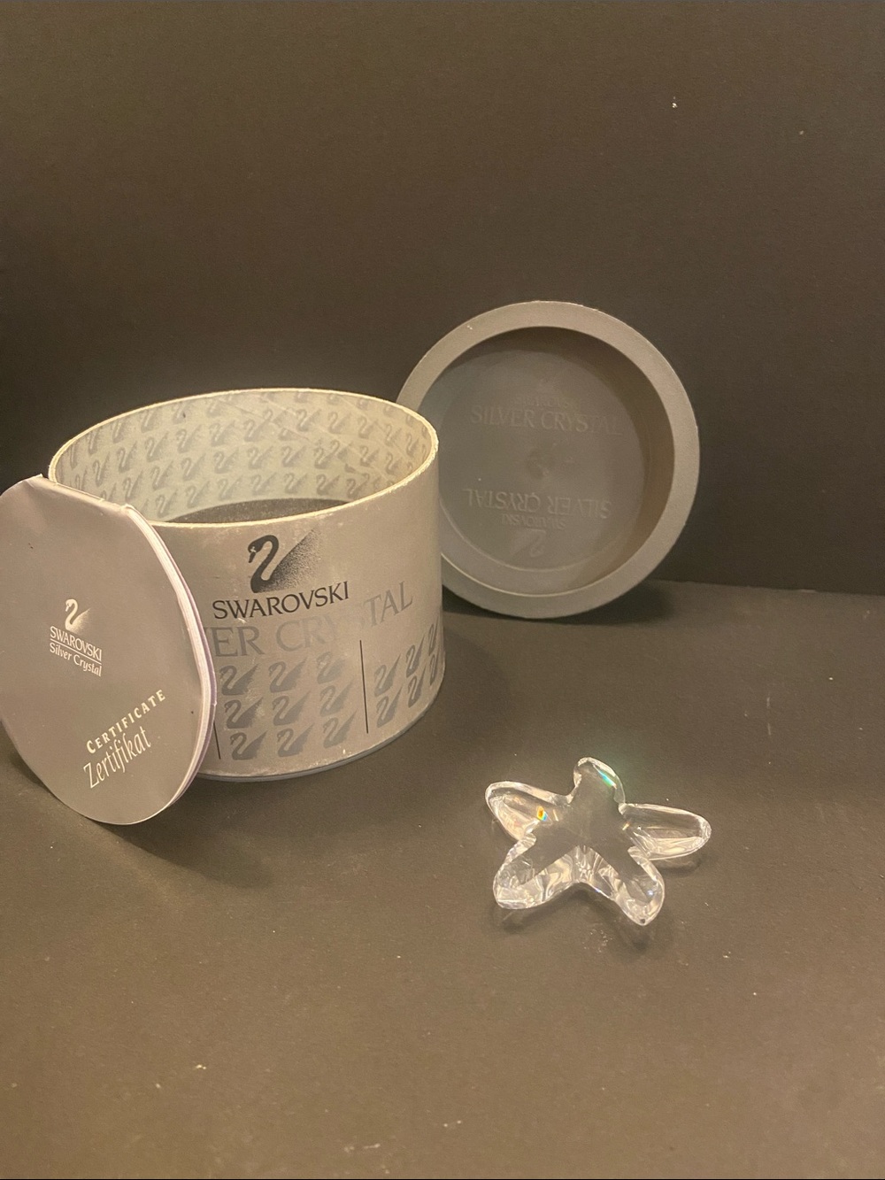 Swarovski Clear Crystal Small Starfish Figurine with Original Box